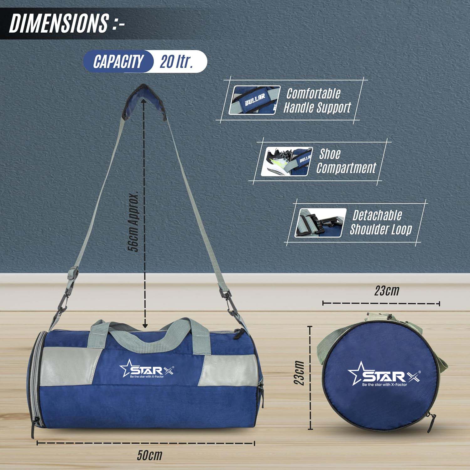 Gym Accessories Set with Round Duffle Bag, Weight Lifting Belt, Hand Gripper, Jump Rope, Workout Gloves