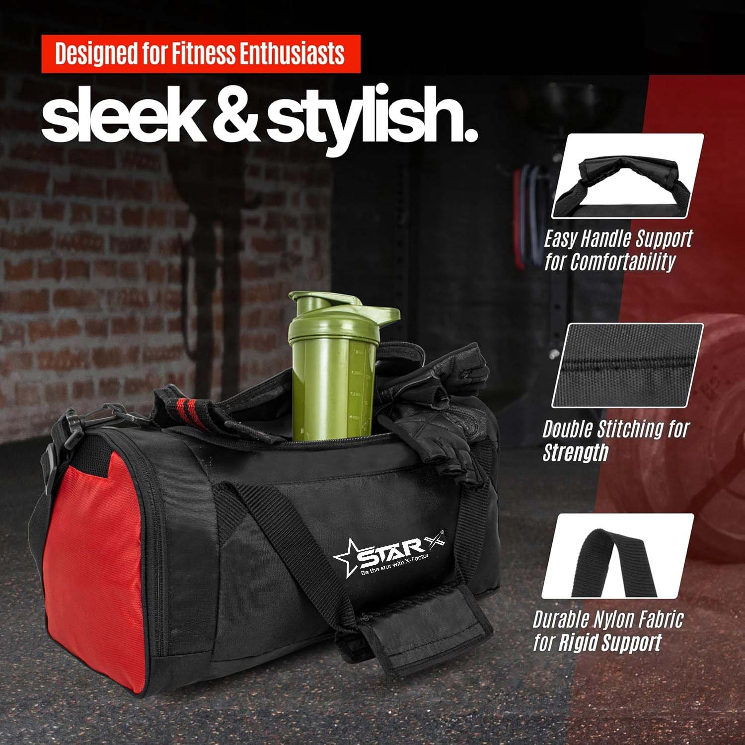 Gym Duffel Bag with Separate Compartment for Men and Women – Ideal for Travel, Sports and Workout