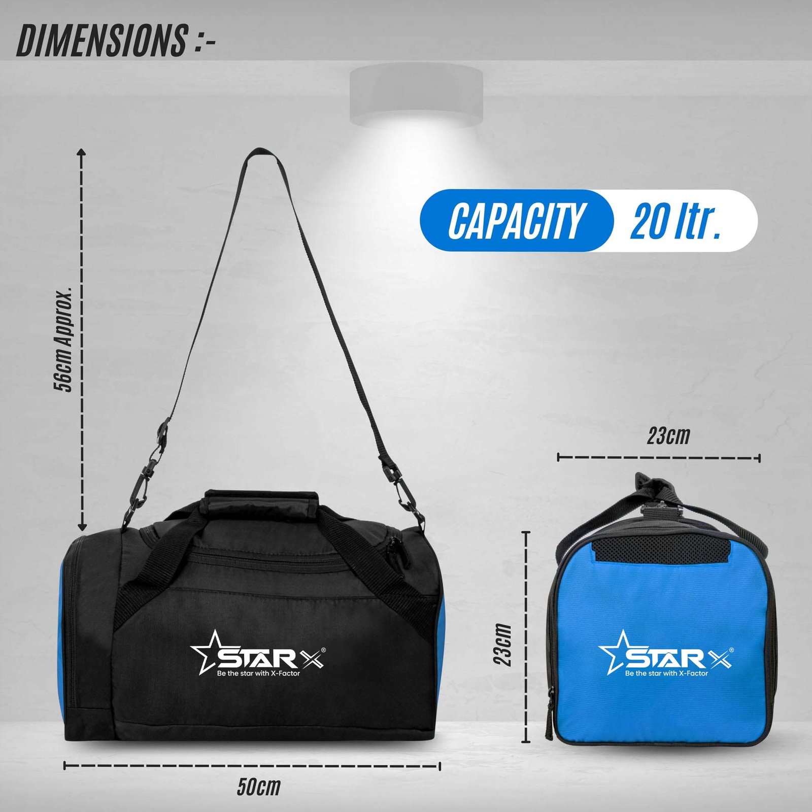Gym Duffel Bag with Separate Compartment for Men and Women – Ideal for Travel, Sports and Workout