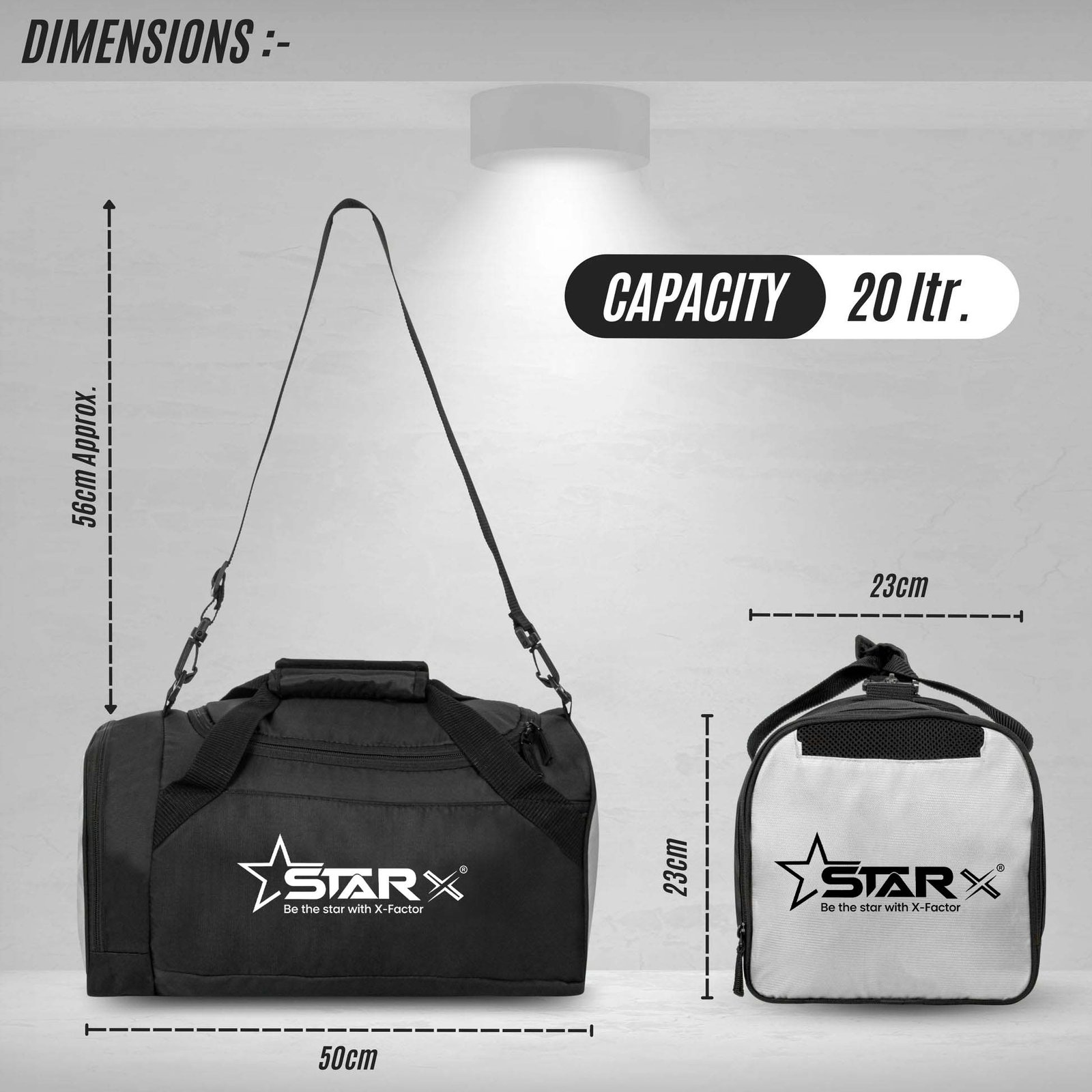 Gym Duffel Bag with Separate Compartment for Men and Women – Ideal for Travel, Sports and Workout