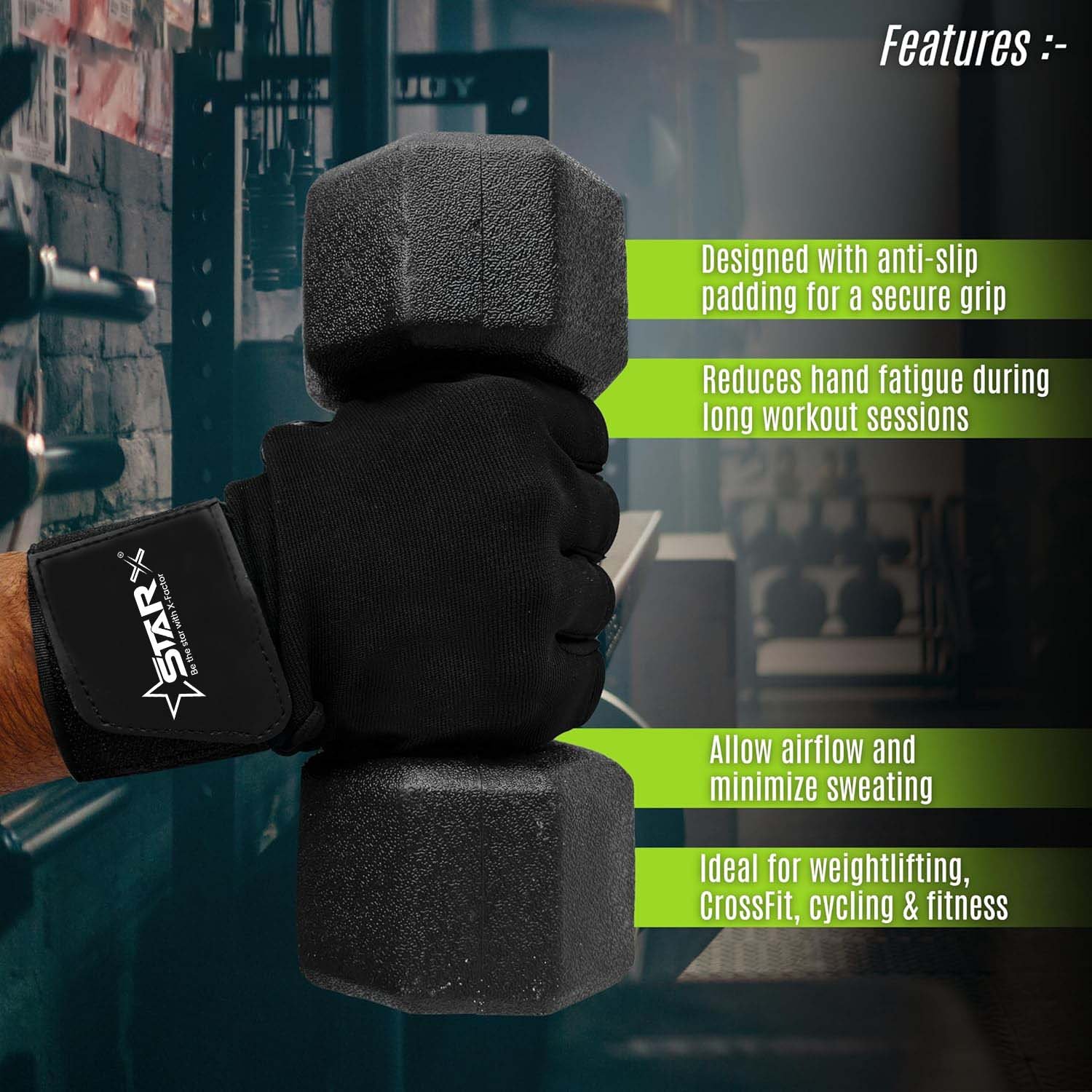 Premium Quality Gym & Fitness Gloves for Weightlifting – Ideal for Men/Women