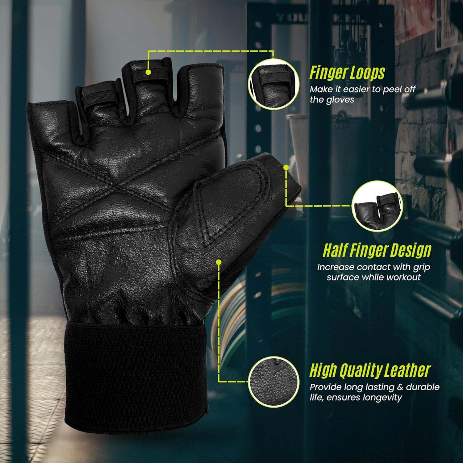 Premium Quality Gym & Fitness Gloves for Weightlifting – Ideal for Men/Women