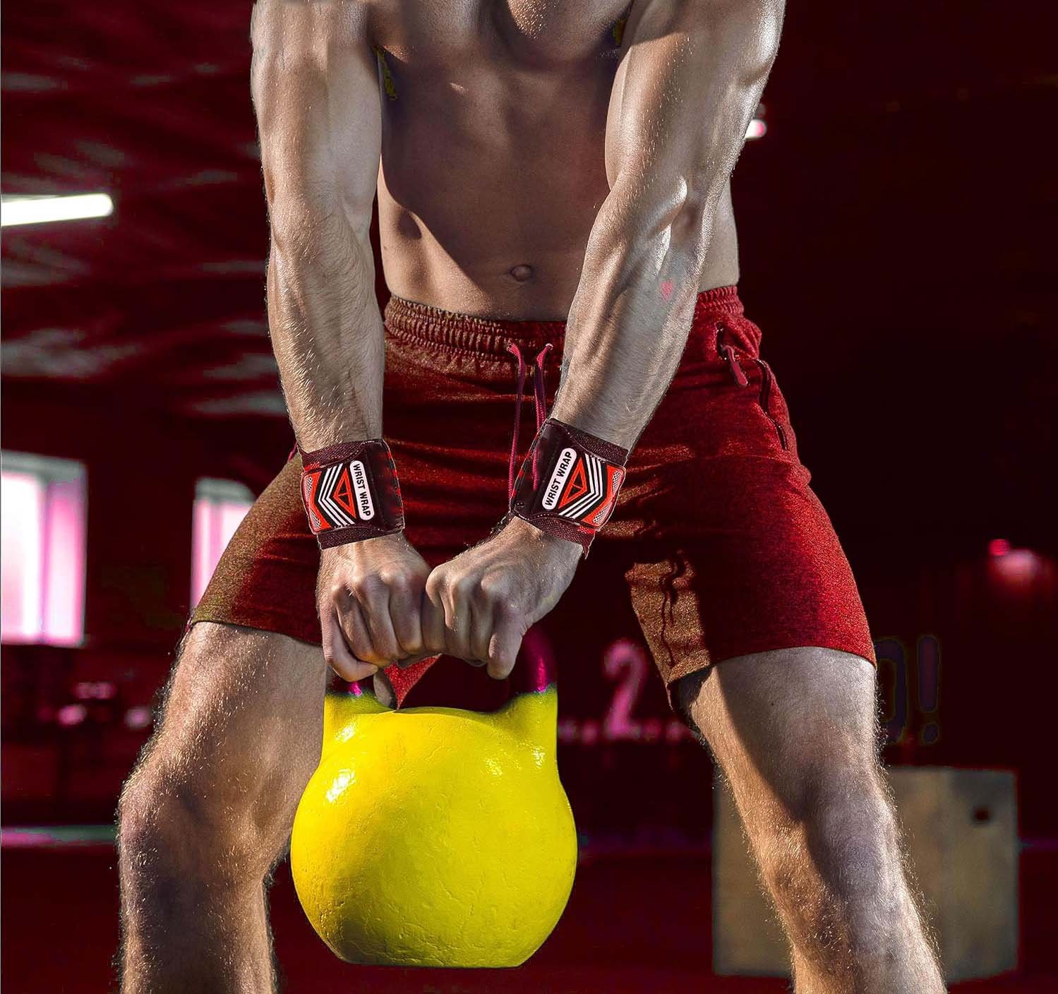 Wrist Wraps for Weightlifting, Running, Biking - Ideal for Men & Women