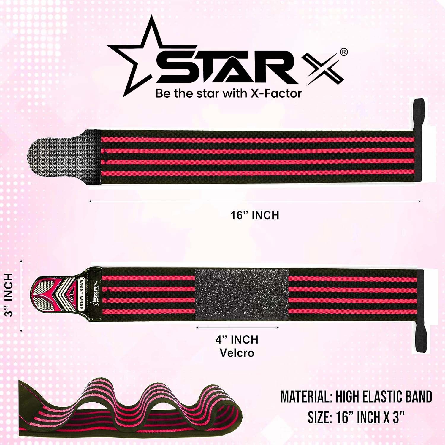 Wrist Wraps for Weightlifting, Running, Biking - Ideal for Men & Women