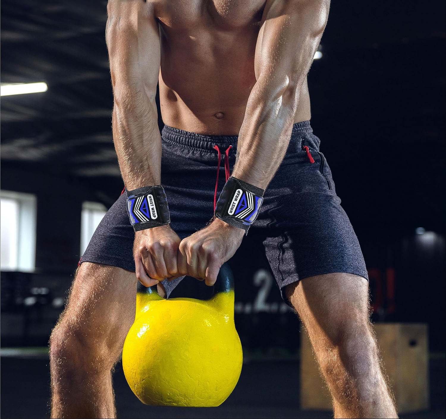 Wrist Wraps for Weightlifting, Running, Biking - Ideal for Men & Women