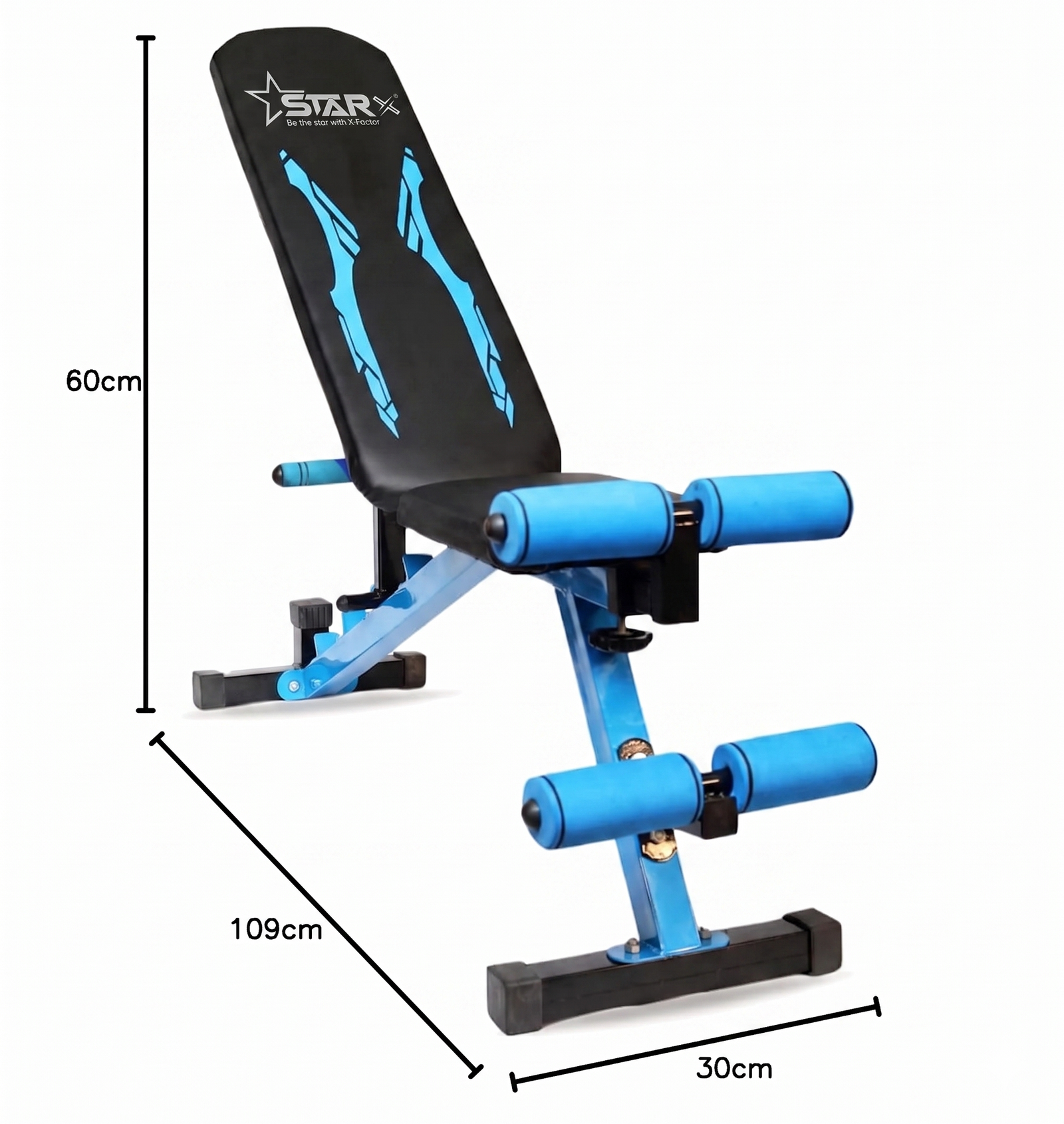 3-Cut Professional Home Gym Set with Multipurpose Bench Combo with Star Nut Dumbbell Rod