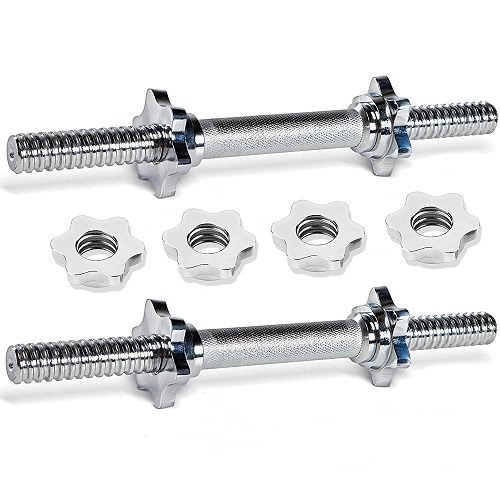 Adjustable Steel Dumbbell Set with Weight Plates & Star Nut Dumbbell Rods