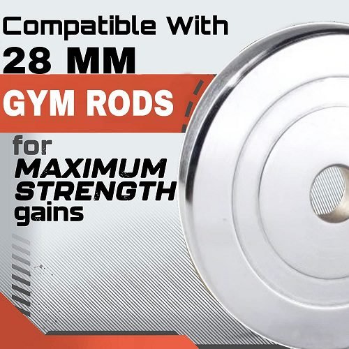 Steel Dumbbell Set with Adjustable Weight Plates & Dumbbell Rods
