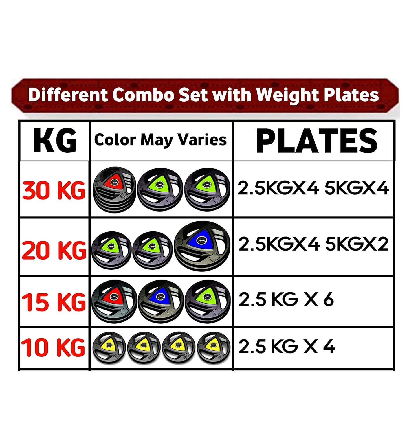 3-Cut Rubber Coated Dumbbells (Star Nut) with Multipurpose Bench Combo