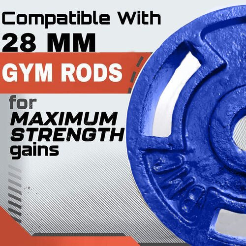 Squat Rack + Adjustable Bench Combo with Cast Iron Weight Plates & Star Nut Dumbbell Rods