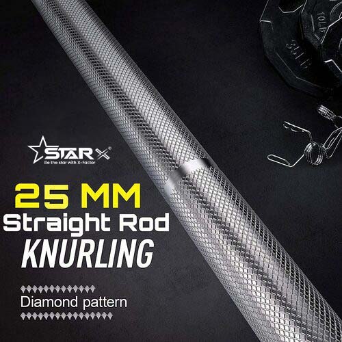 Steel Home Gym Set Combo with Star Nut Dumbbell Rods